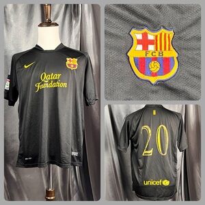 Rare Original Barcelona 2011 /2012 Away Football Shirt Men’s L Soccer Jersey #20